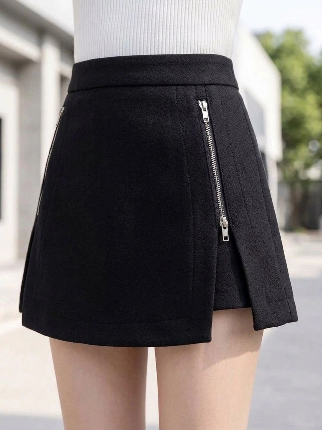 Suo Women Mini Divided Skirt-picture-30