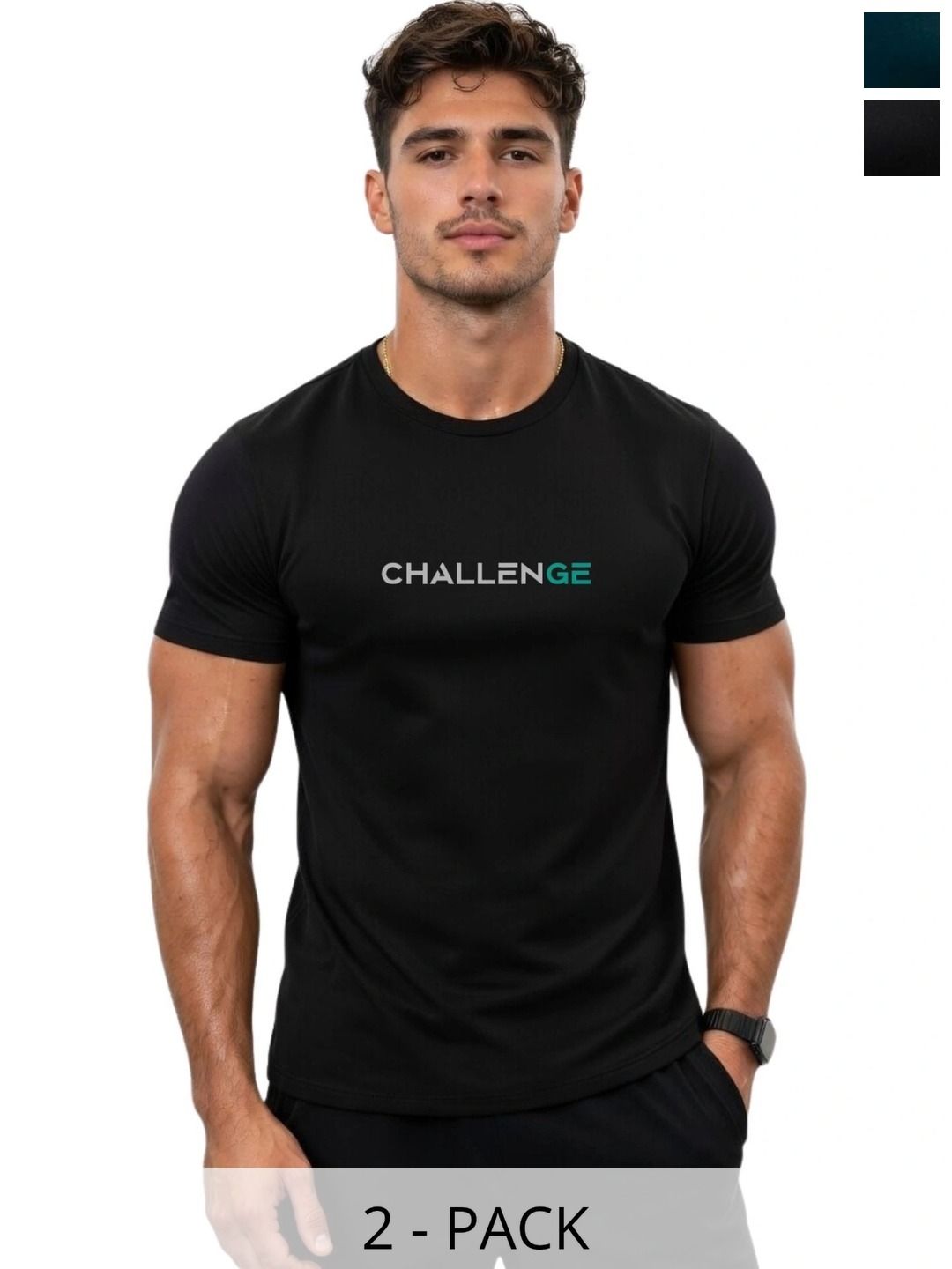3Colors Men Typography 2 Printed Moisture Wicking T-shirt-picture-15