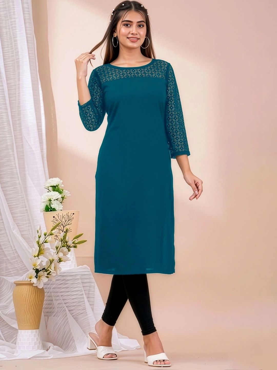 Dream Beauty Fashion Woven Design Kurti-picture-21