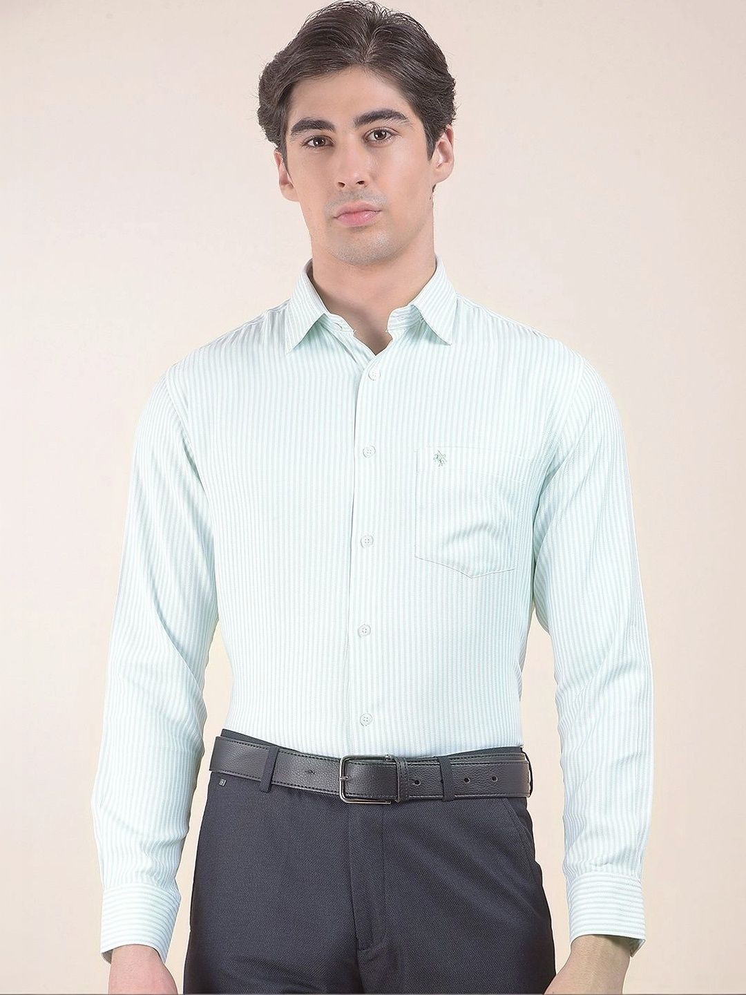 Cantabil Men Striped Formal Shirt-image-9