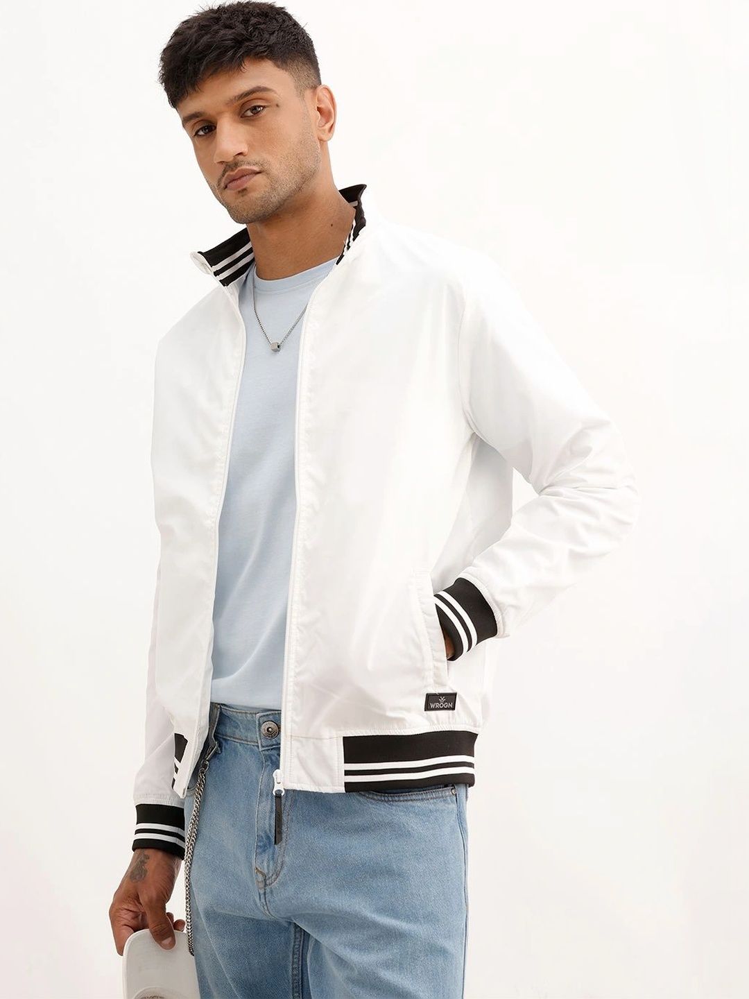 WROGN Men Lightweight Bomber Jacket-picture-26