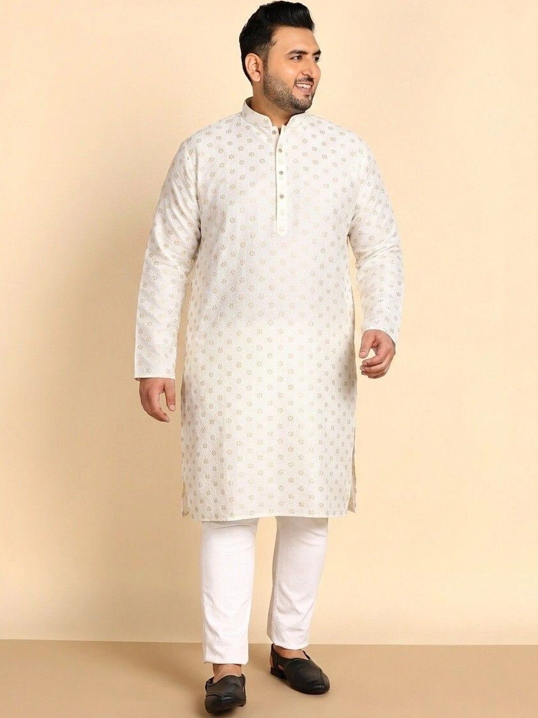 Sztori Men Jacquard Kurta-picture-49