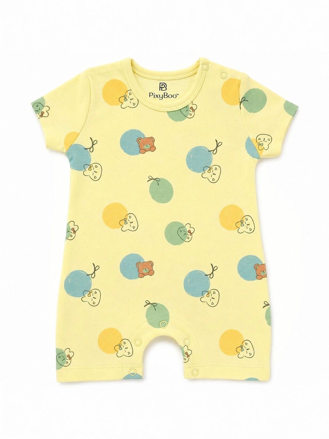 PixyBoo Infant Girls Printed Pure Cotton Rompers-picture-54