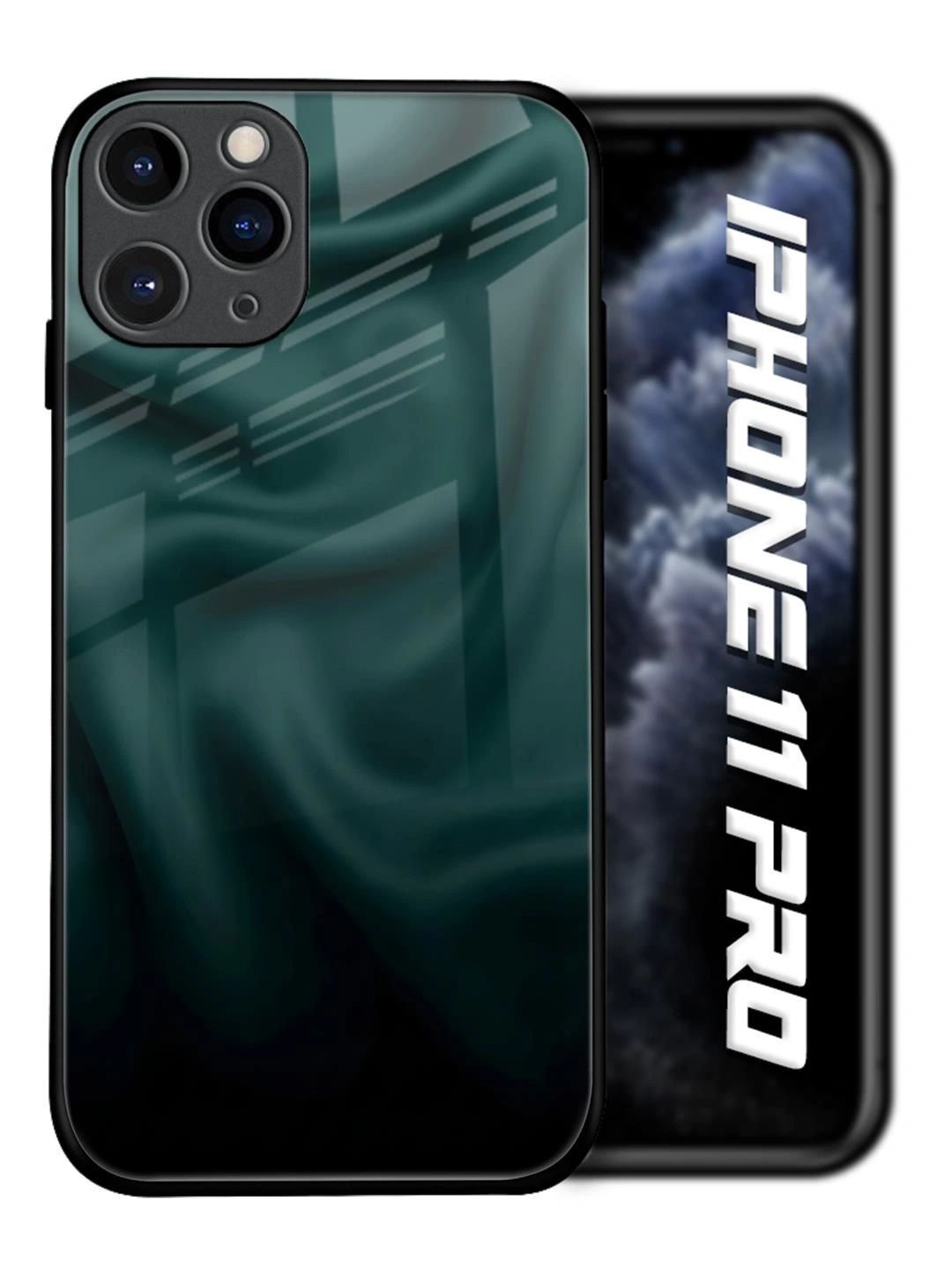 QRIOH Solid Printed iPhone 11 Pro Back Case Mobile Accessories-picture-13