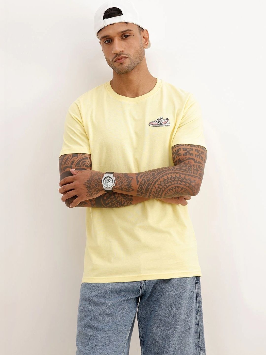 WROGN Men Printed Slim Fit T-shirt-picture-58