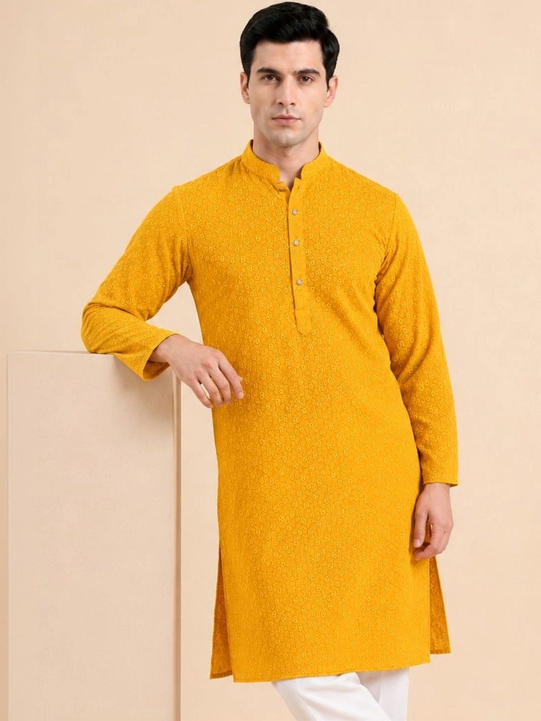 House of Pataudi Men Kurta-picture-14