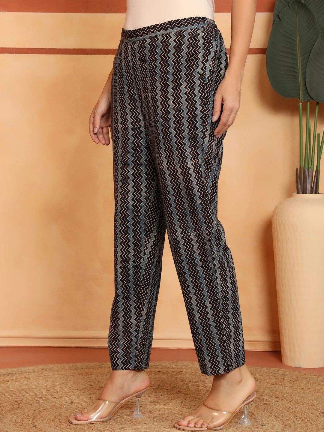 Fabindia Women Printed High-Rise Trousers-picture-33
