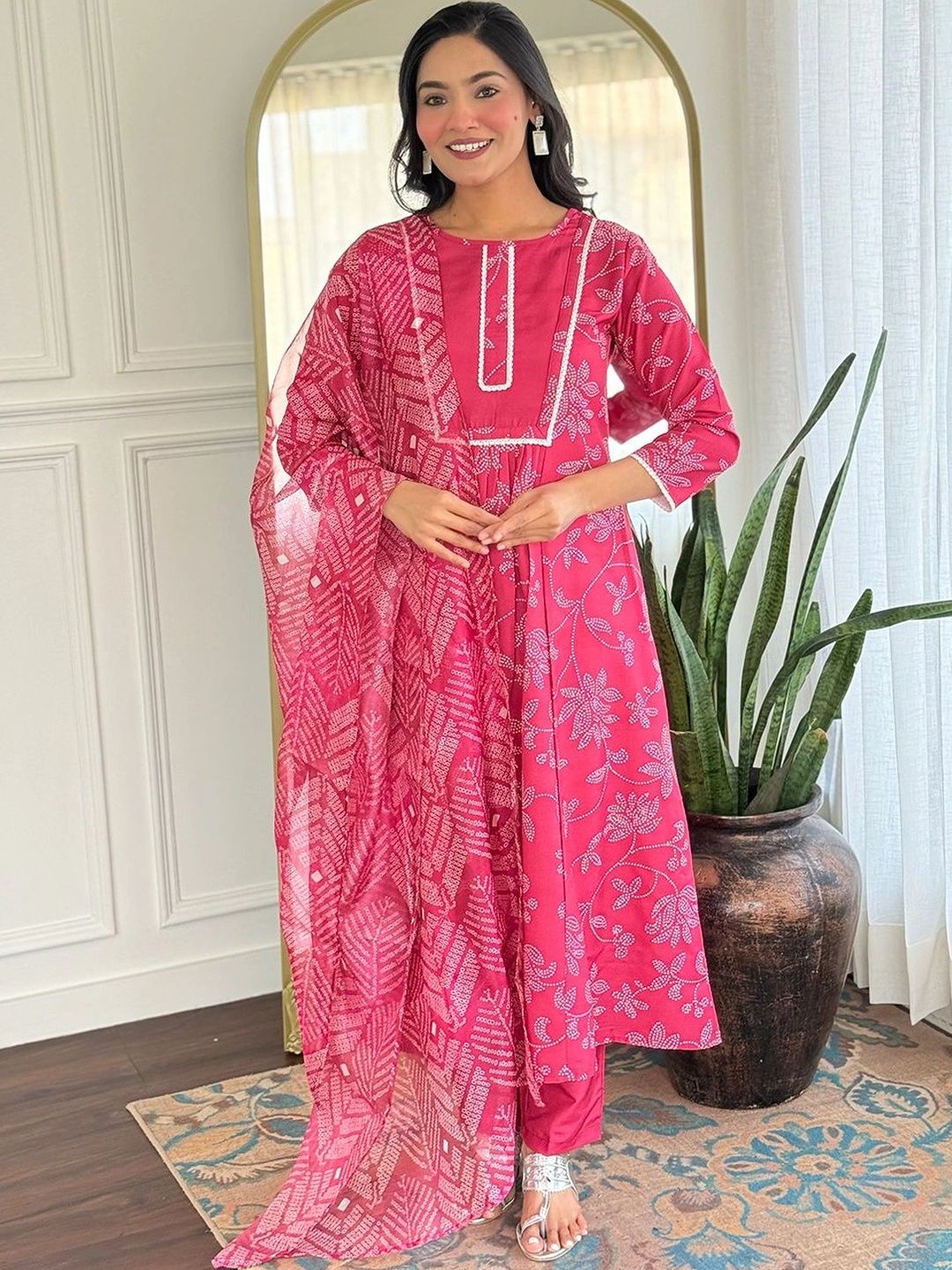 GRINISH Women Botanical Printed Pure Cotton Kurti-picture-56