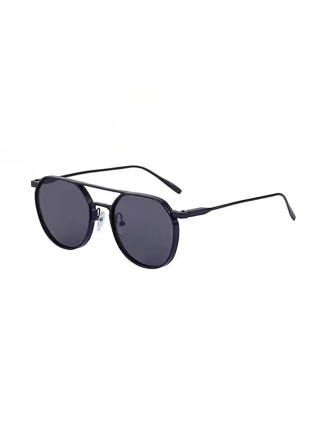 EYELLUSION Women Black Lens & Black Aviator Sunglasses with-image-43