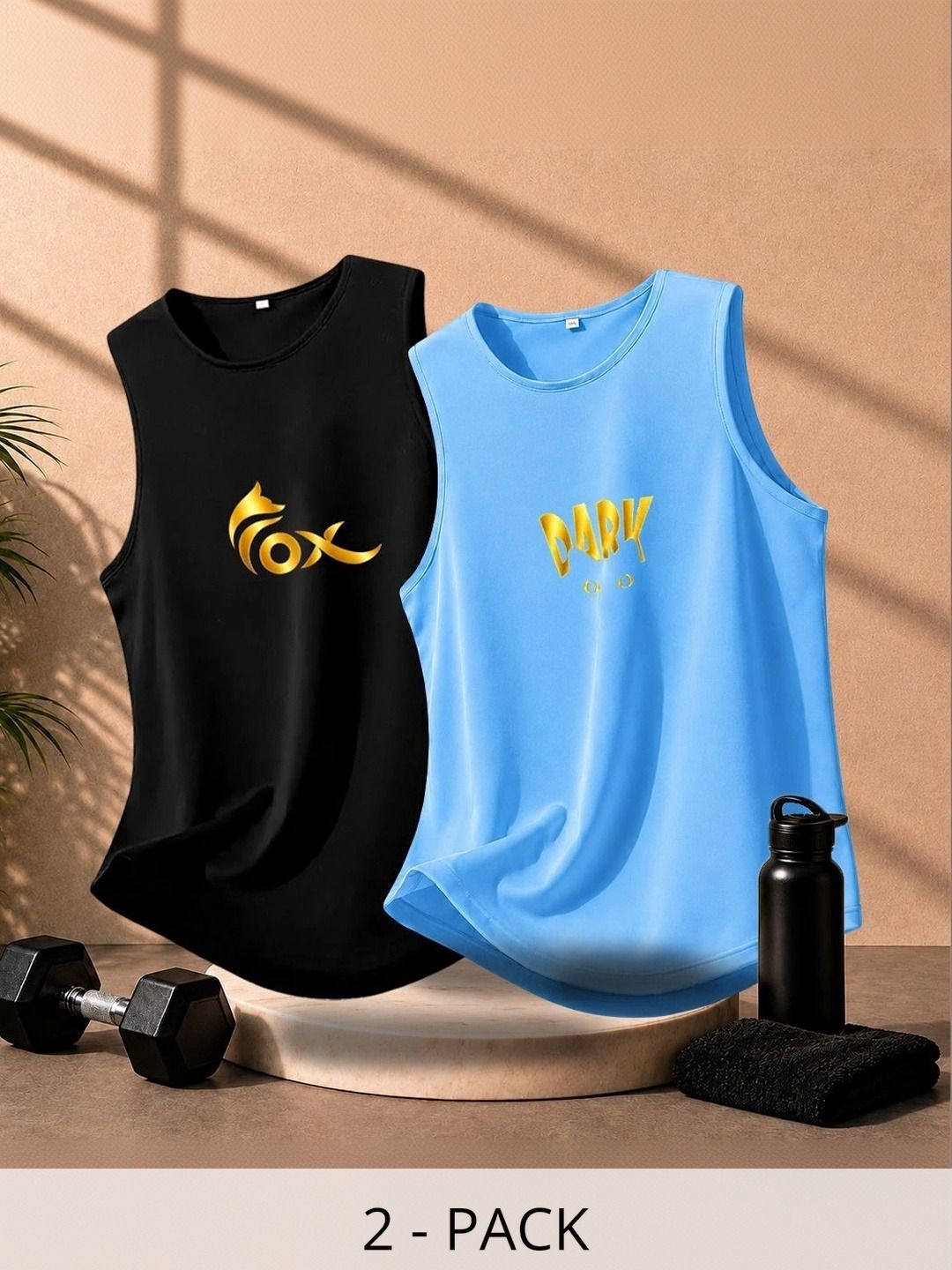NB Nicky Boy Pack of 2 Printed Gym Vest-picture-24
