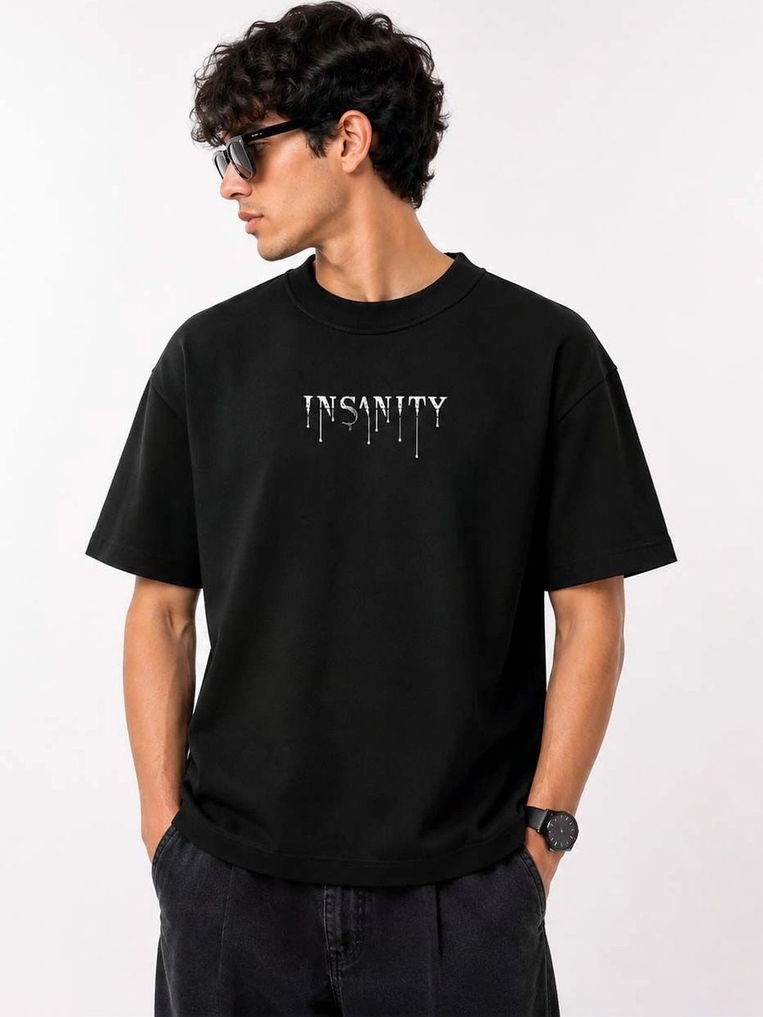 THE S LIVING Men Typography Printed Pure Cotton T-shirt-picture-12