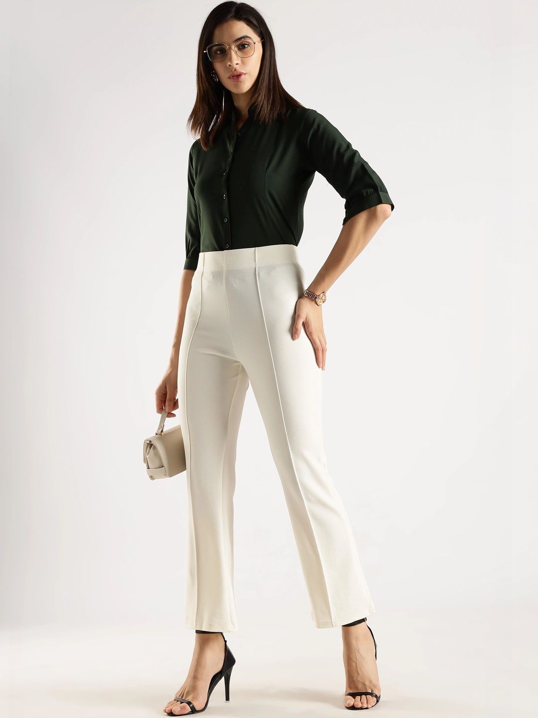 SZN Women Relaxed Easy Wash Trousers-picture-17