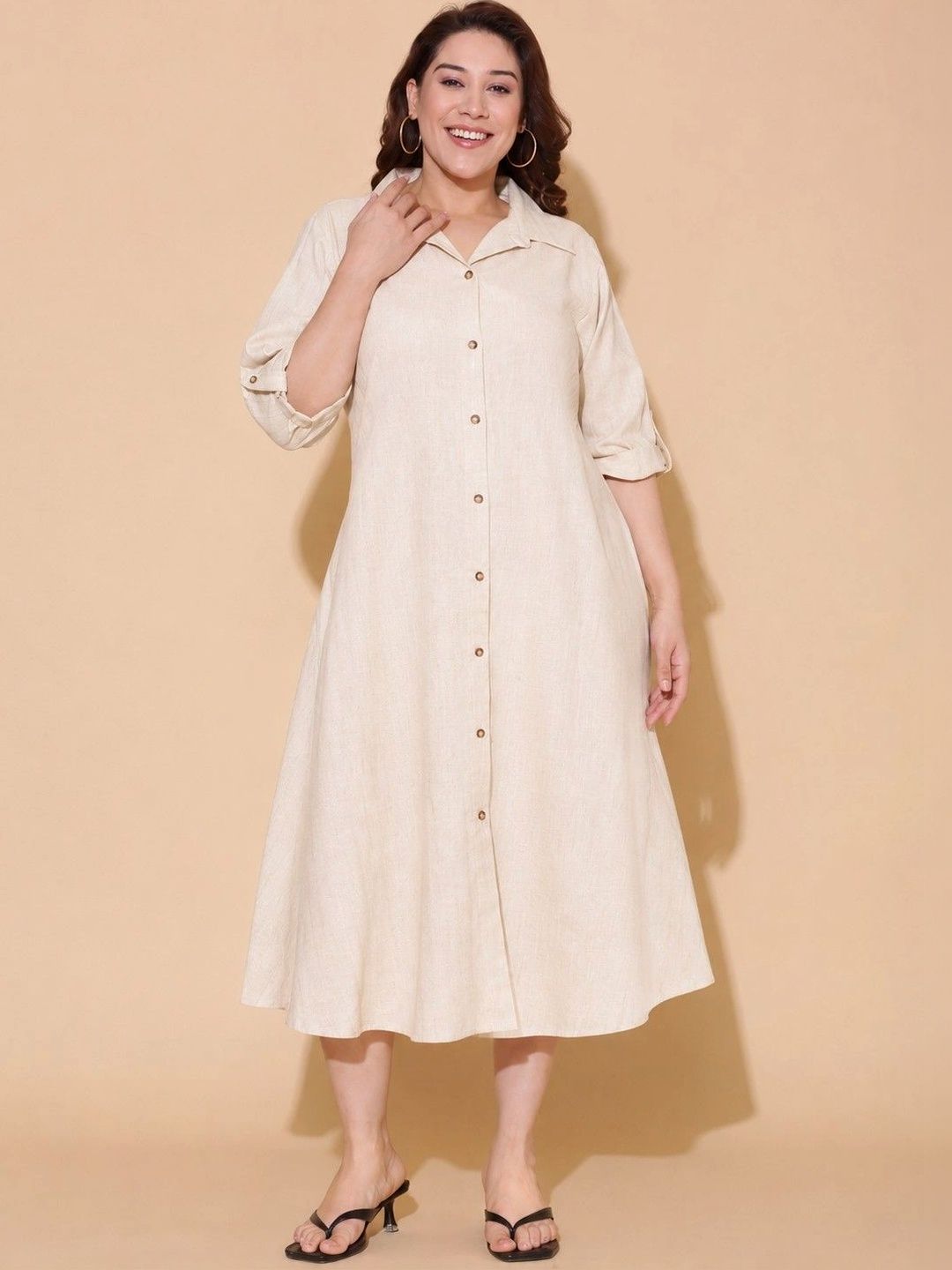 The Pink Moon A-Line Midi Dress-picture-5