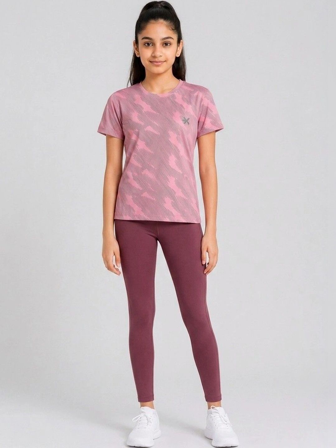 HRX by Hrithik Roshan Girls Printed Dri-FIT T-shirt-picture-23