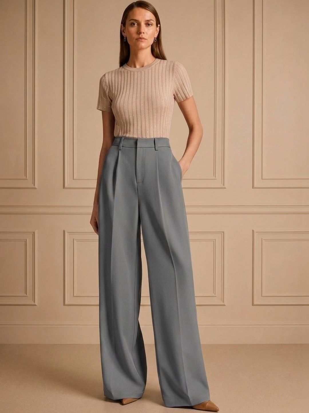 Chemistry Women Pleated Trousers-picture-26