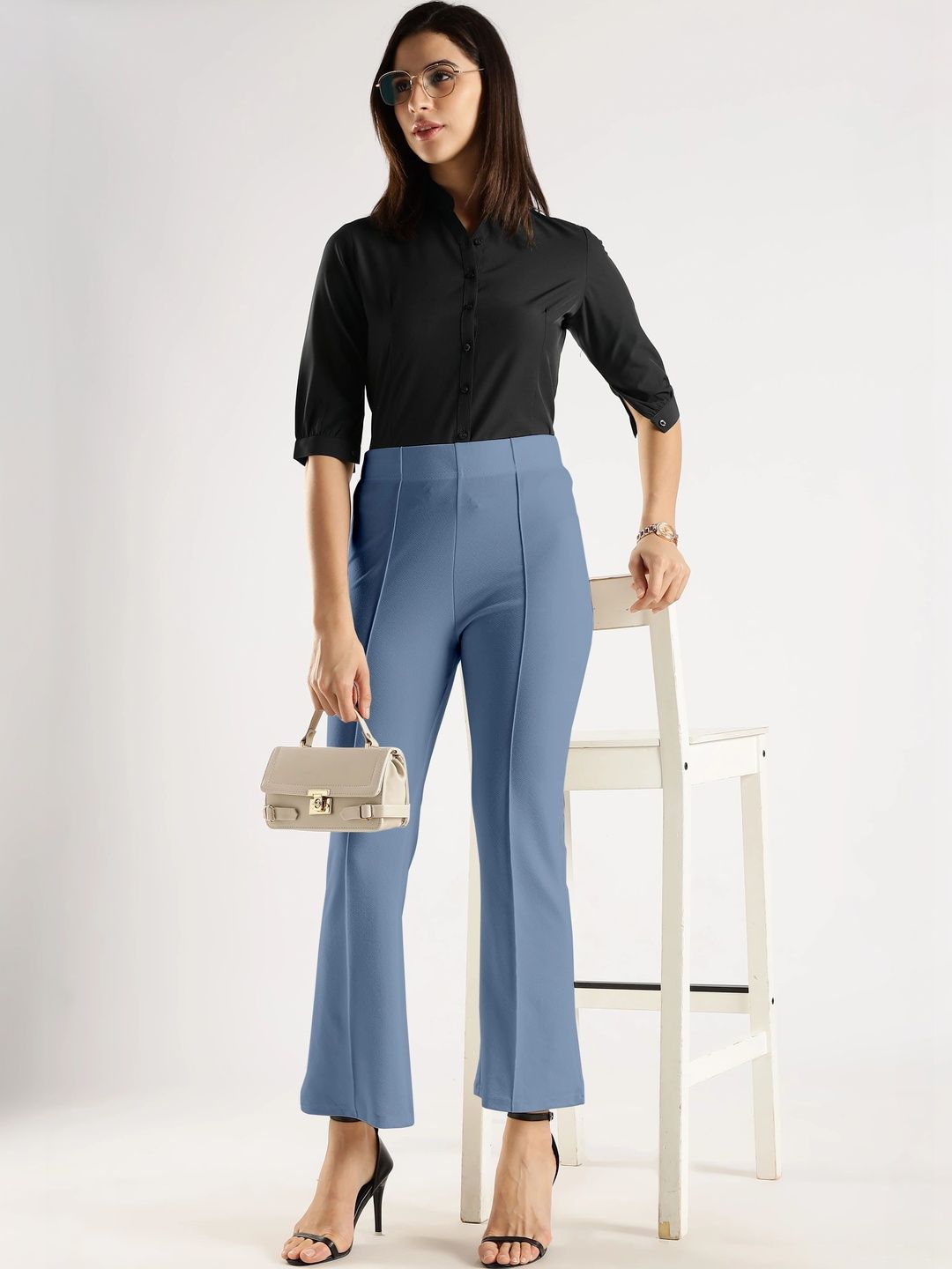 SZN Women Relaxed Easy Wash Trousers-picture-16