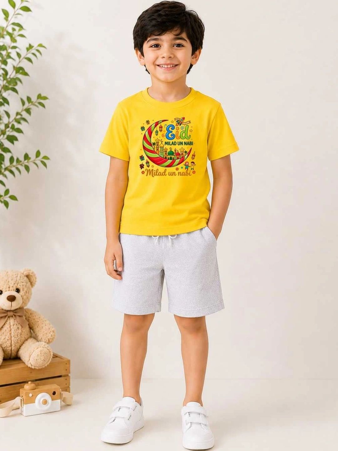 MALKIAT Boys Printed T-shirt with Shorts-picture-19