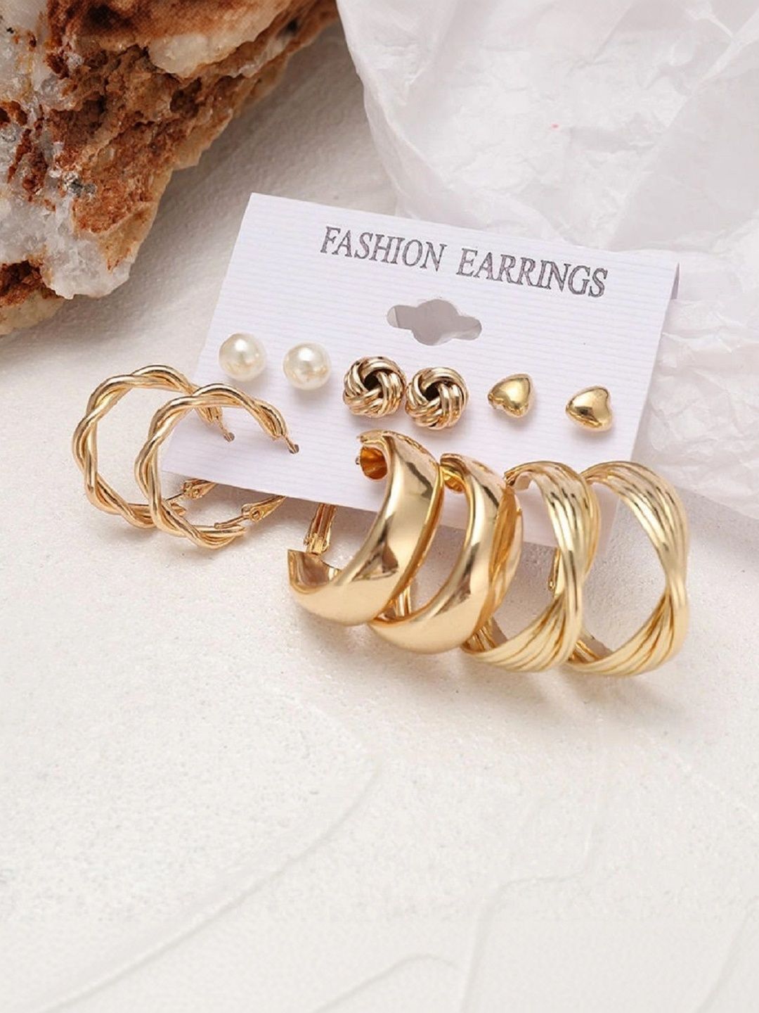 Celestria Geometric Studs Earrings-picture-22
