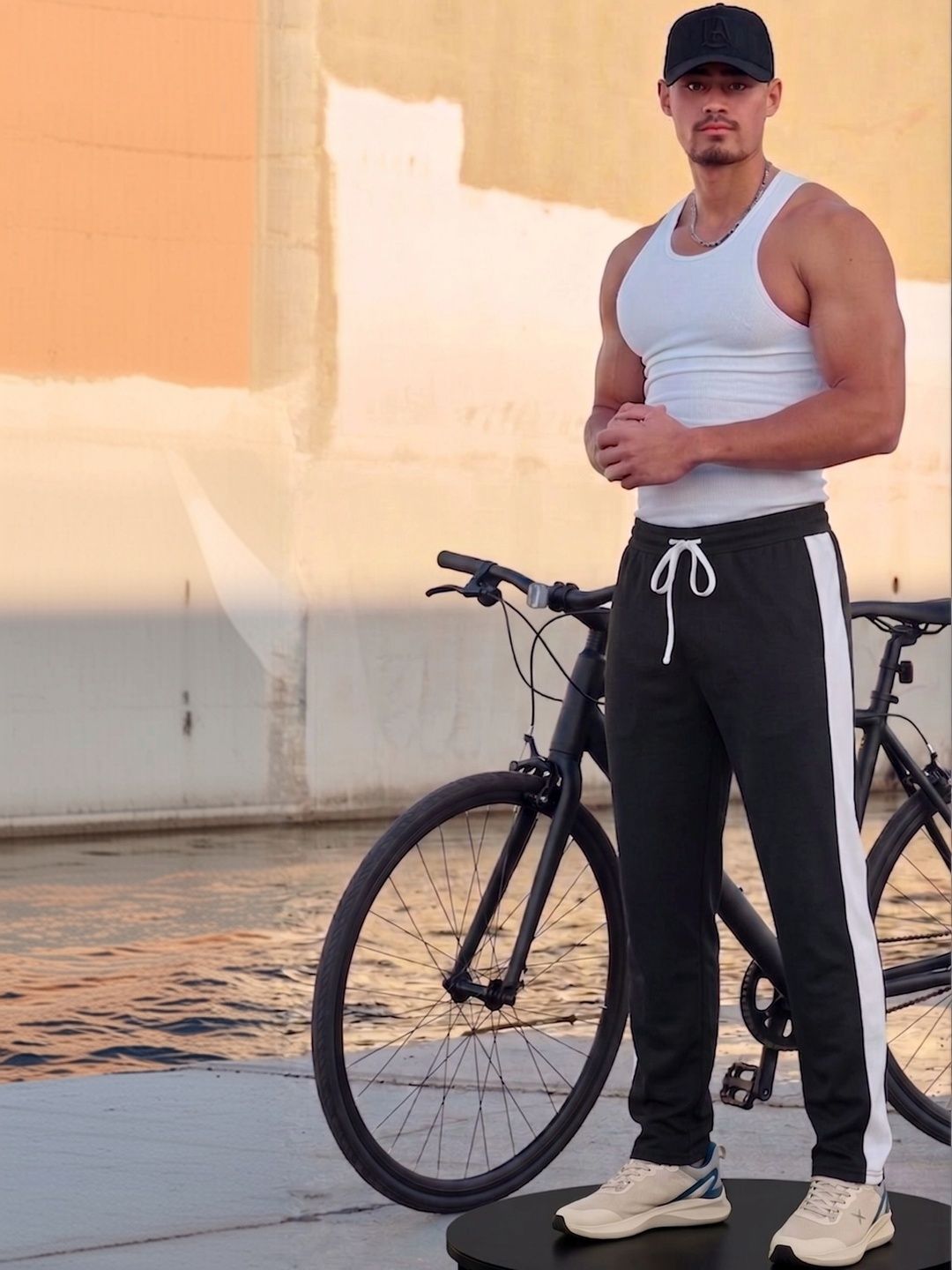 SZN Men Regular Fit Colourblocked Training Track Pants-picture-23