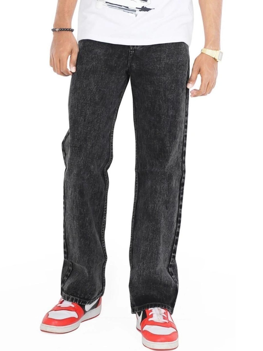 FLAYING Men Relaxed Fit Mid-Rise Jeans-picture-58