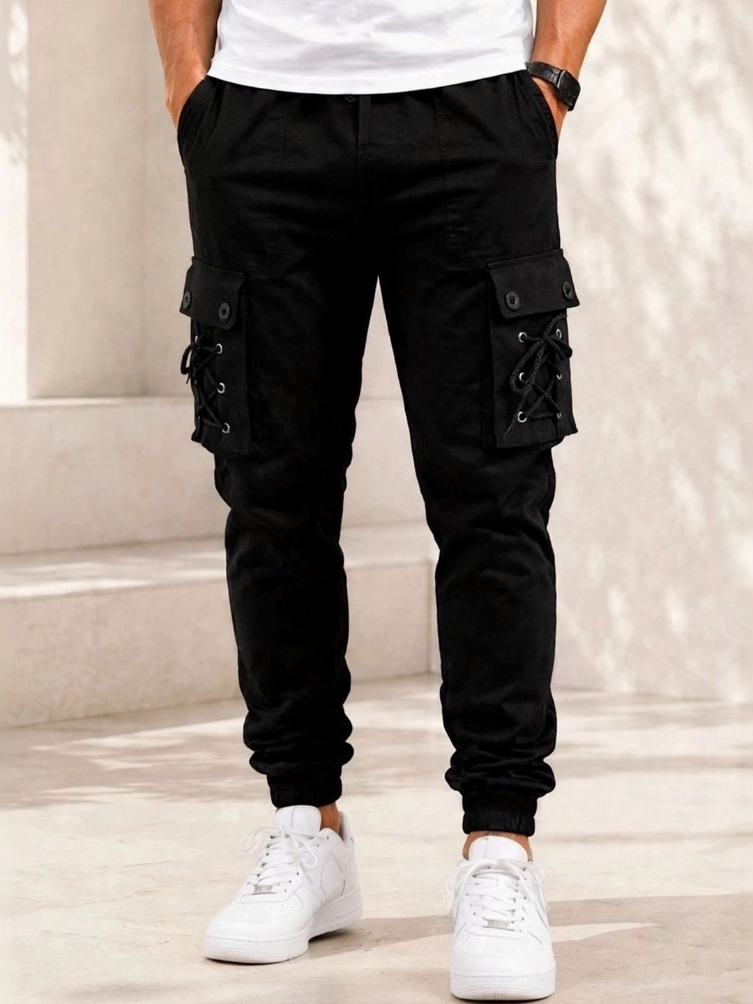 Metronaut Men Classic Cargos Trousers-picture-26