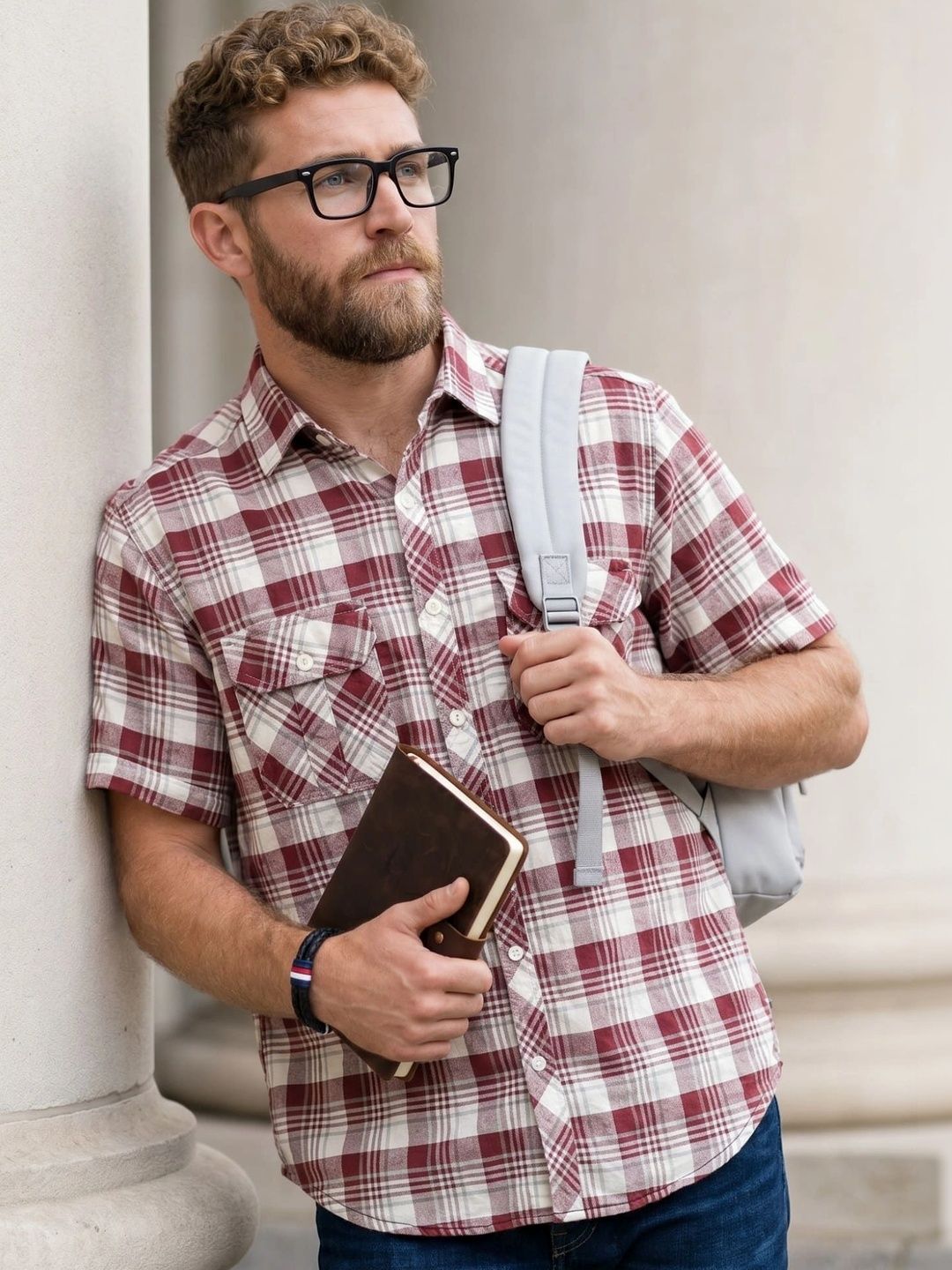 Kuons Men Classic Checked Casual Shirt-picture-47