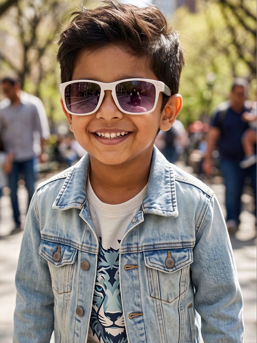 DukieKooky Unisex Kids Purple Lens & White Rectangle Sunglasses with-picture-42