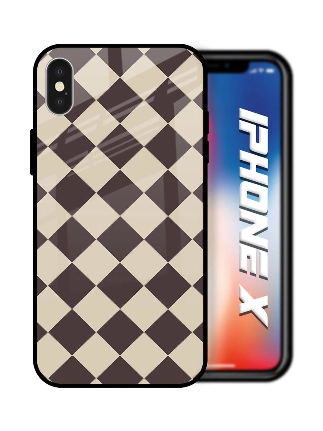 QRIOH Geometric Printed iPhone X Back Case Mobile Accessories-picture-37