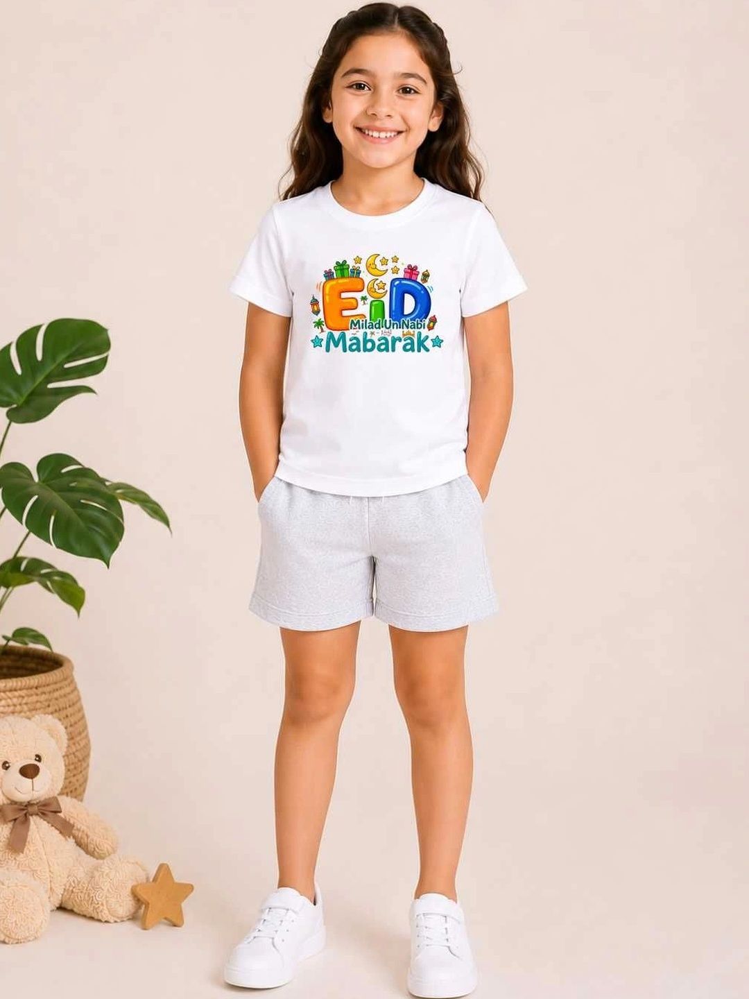 MALKIAT Girls Printed T-shirt with Shorts-picture-21