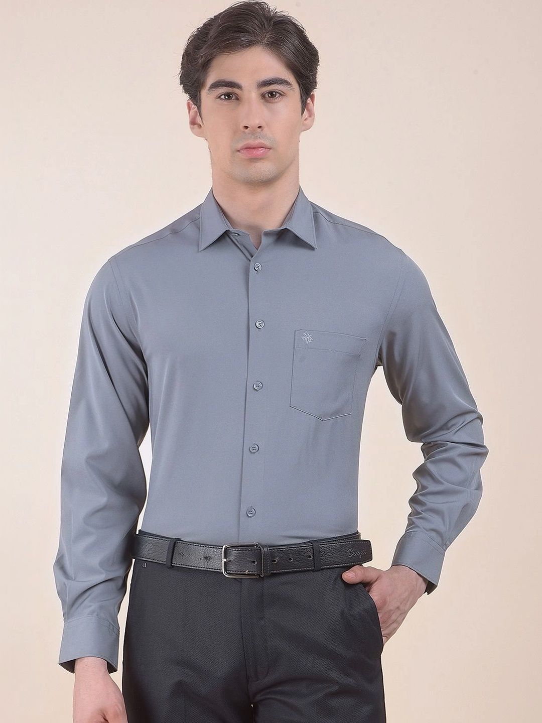 Cantabil Men Slim Fit Formal Shirt-picture-35