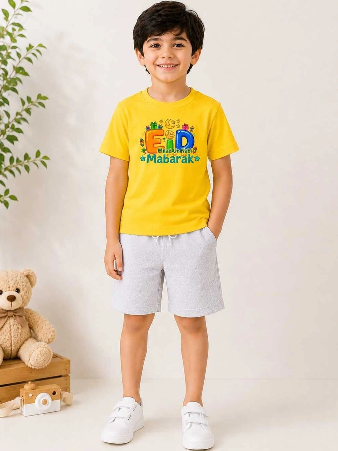 MALKIAT Boys Printed T-shirt with Shorts-picture-23