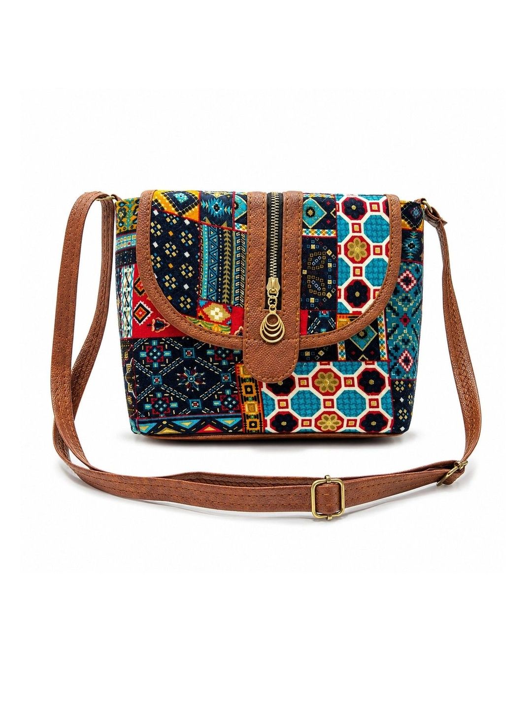 HERE&NOW Geometric Printed Sling Bag-image-14