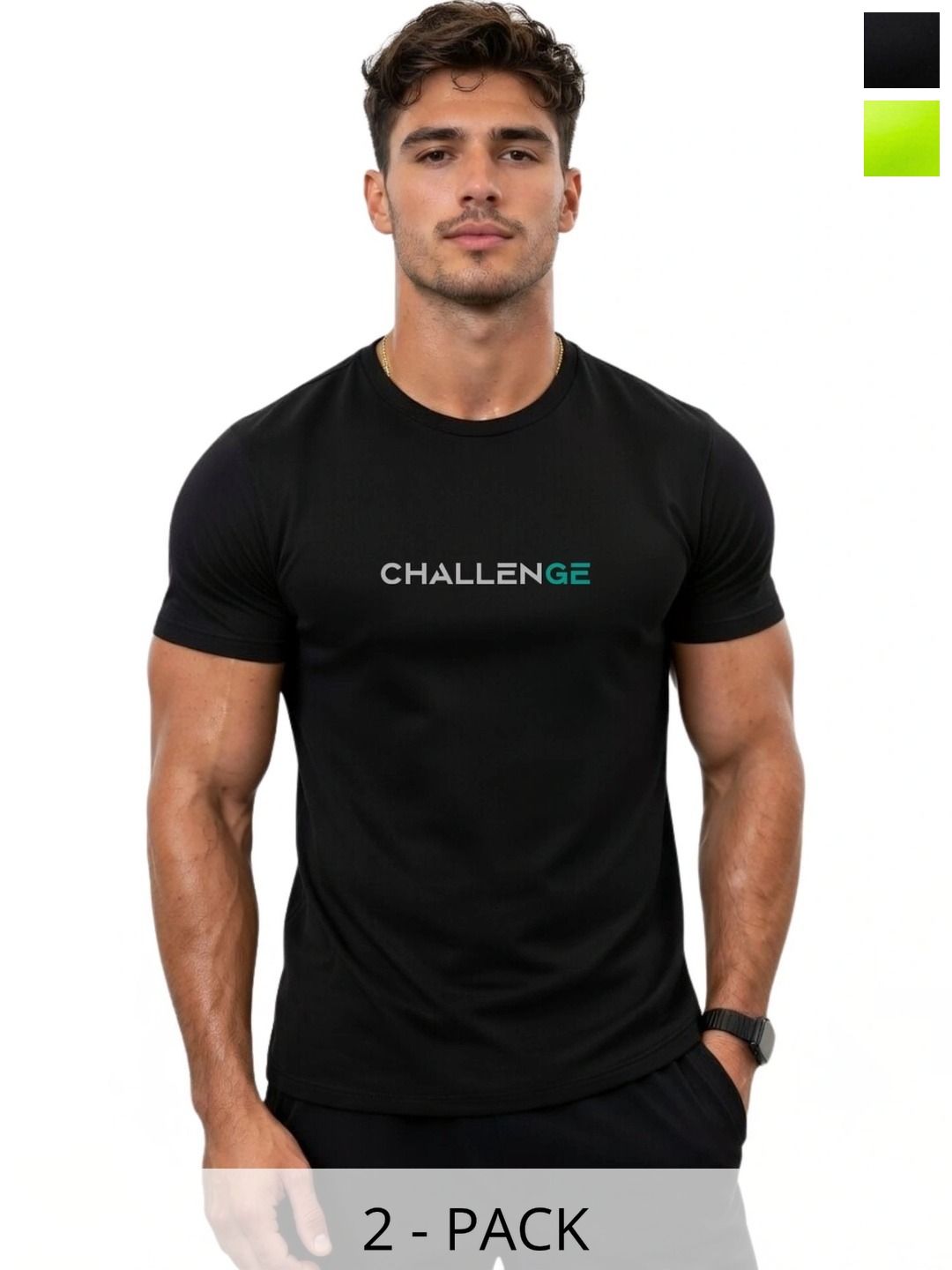 3Colors Men Typography 2 Printed Moisture Wicking T-shirt-picture-29