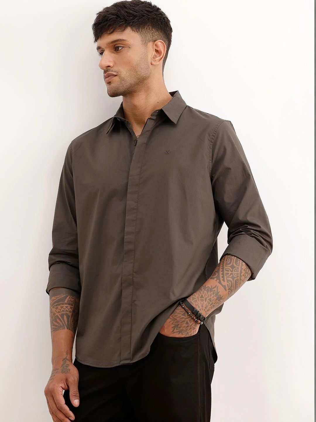 WROGN Men Slim Fit Casual Shirt-picture-16