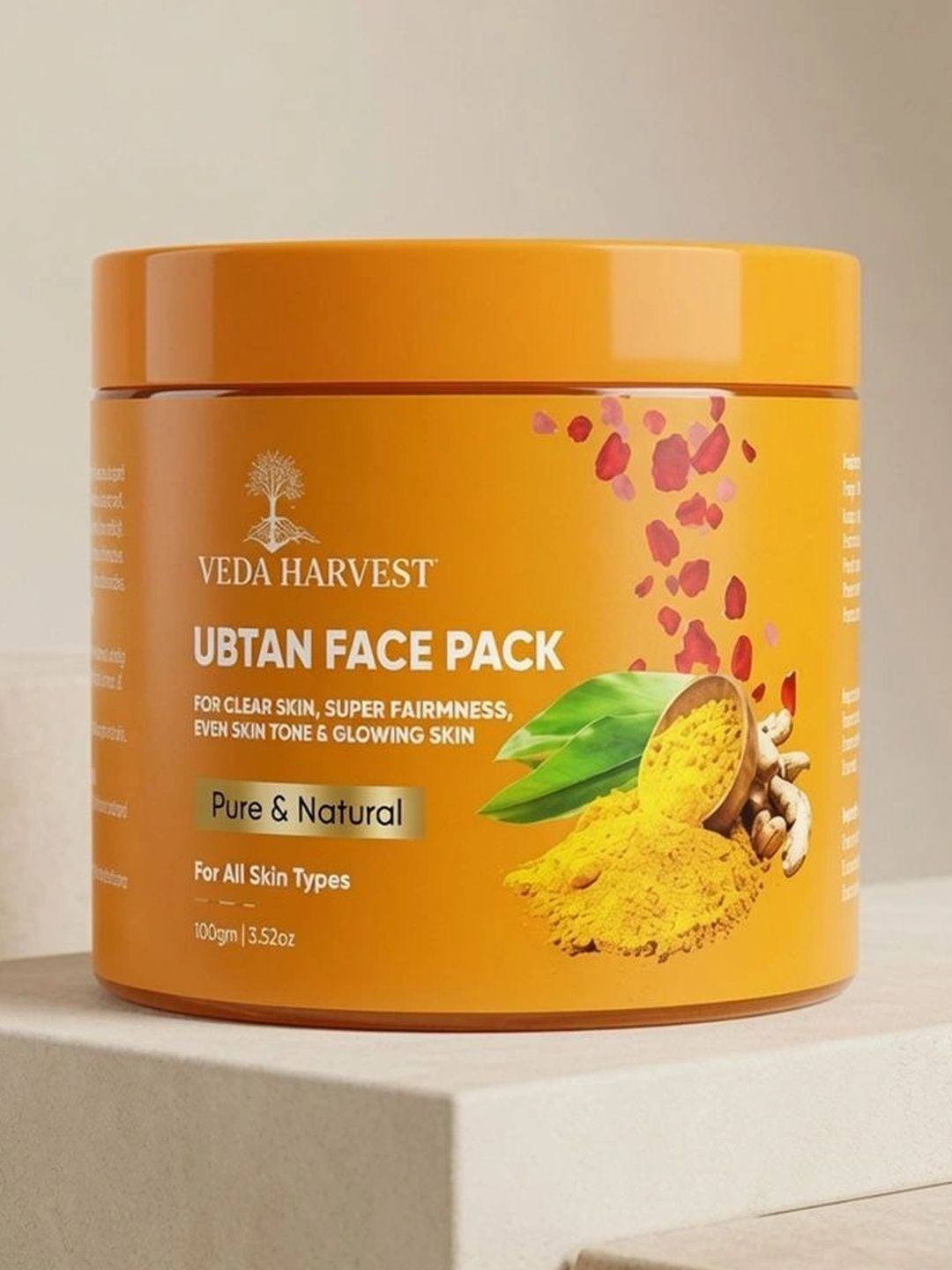 Veda Harvest Ubtan Glow Face Pack For Glowing Skin- 100 g-image-9