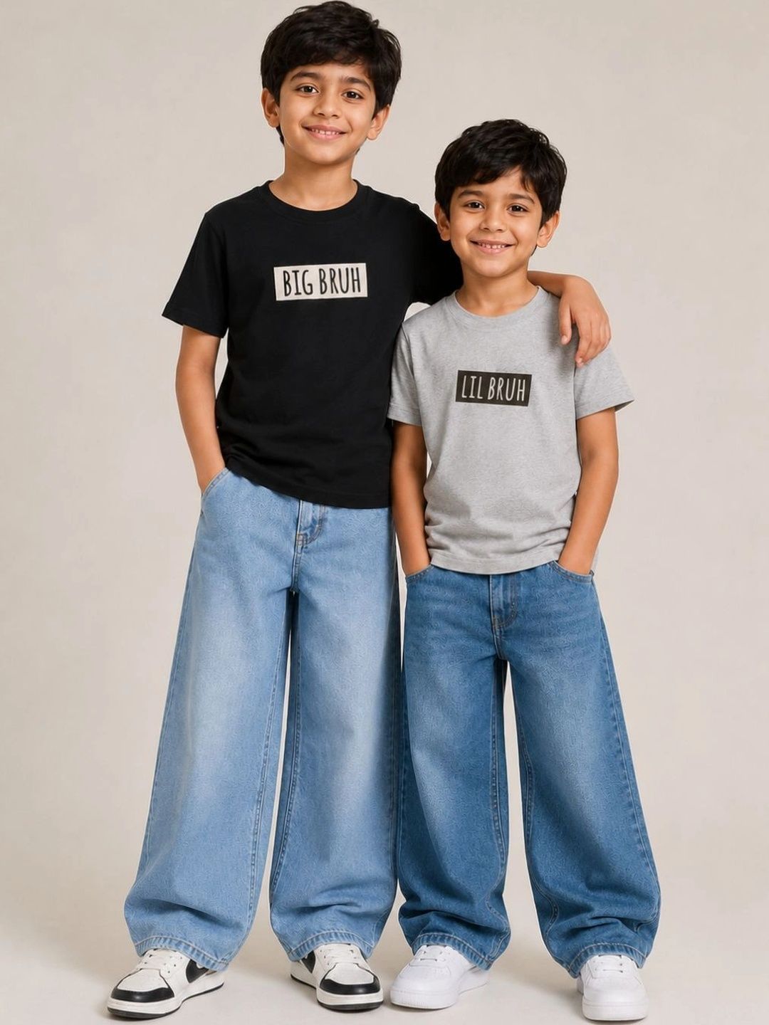 YAK YAK Boys Typography Printed Pure Cotton T-shirt-picture-28