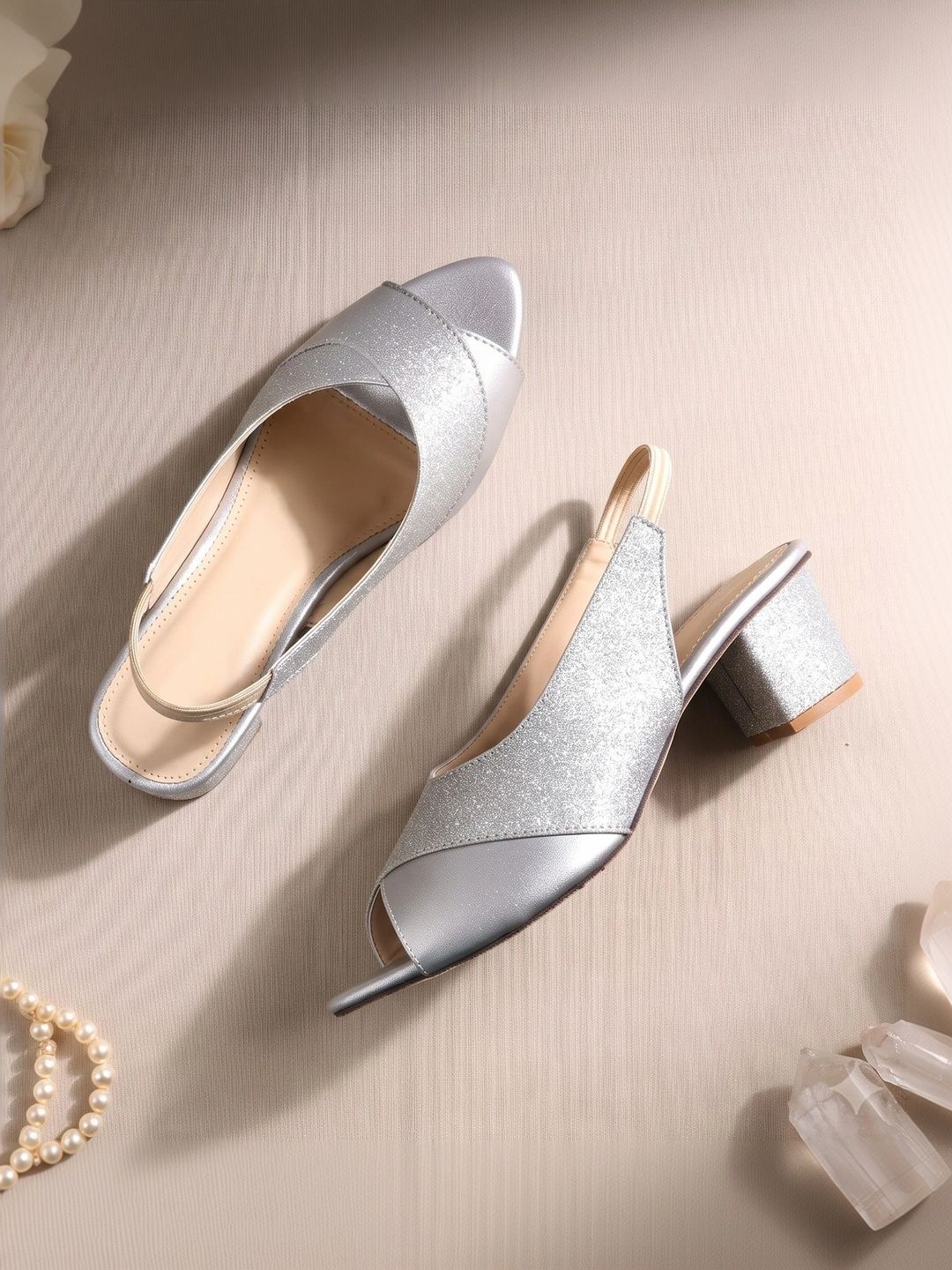 glitchez Textured Block Sandals-picture-42