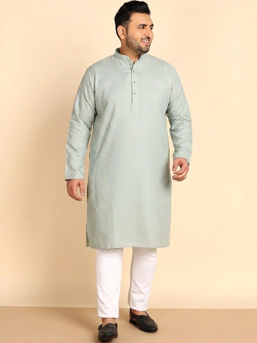 Sztori Men Jacquard Kurta-picture-37