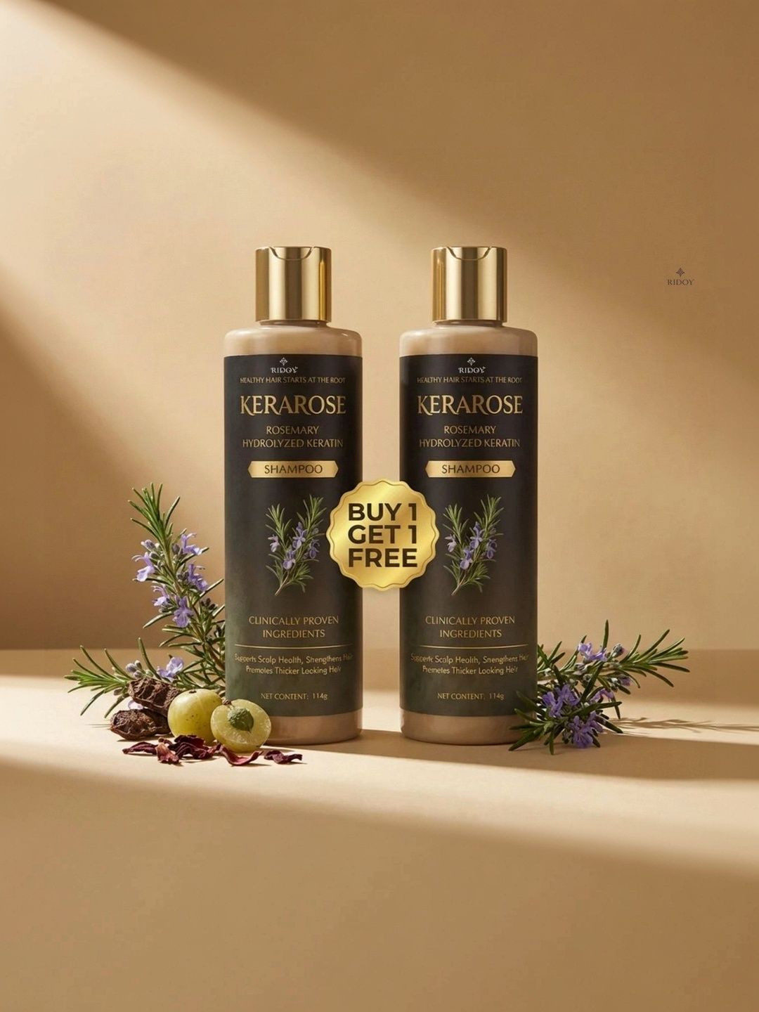 ridoy Set Of 2 Kerarose Rosemary Shampoo For Hair Growth - 114 ml Each-picture-23
