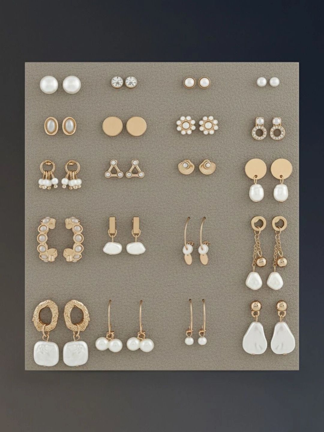 DressBerry Circular Studs Earrings-image-36