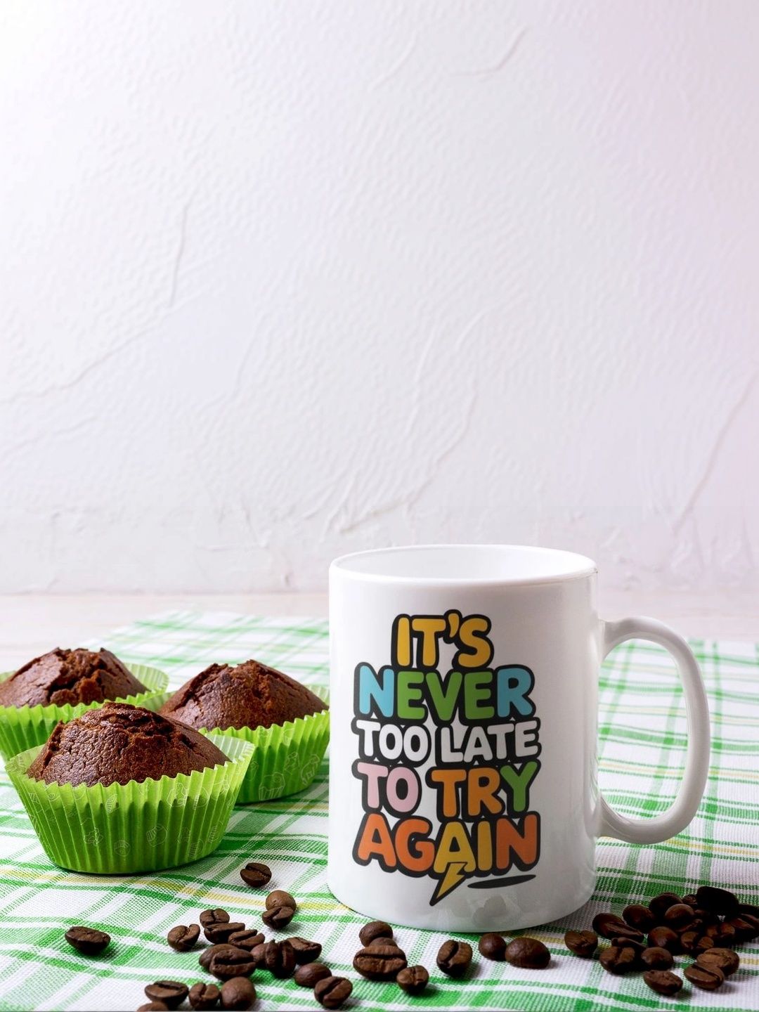 TAJNAN White Text or Slogans Printed Ceramic Glossy Mugs Set of Cups and Mugs-image-26