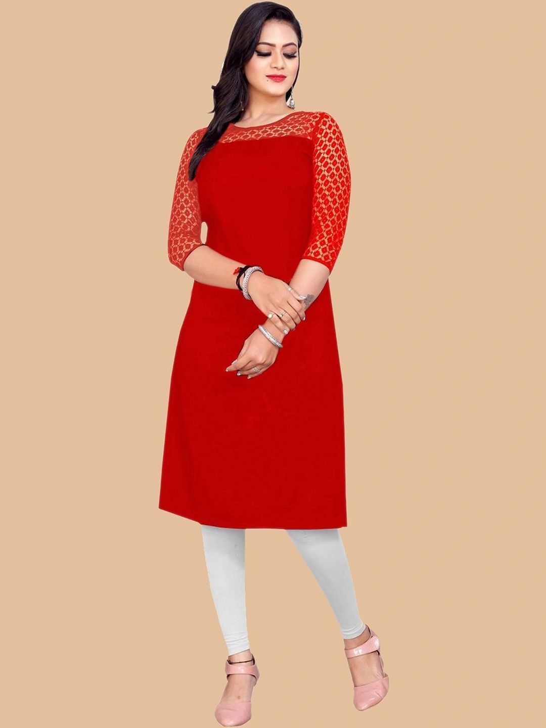Navyankaa Boat Neck Kurti-picture-48