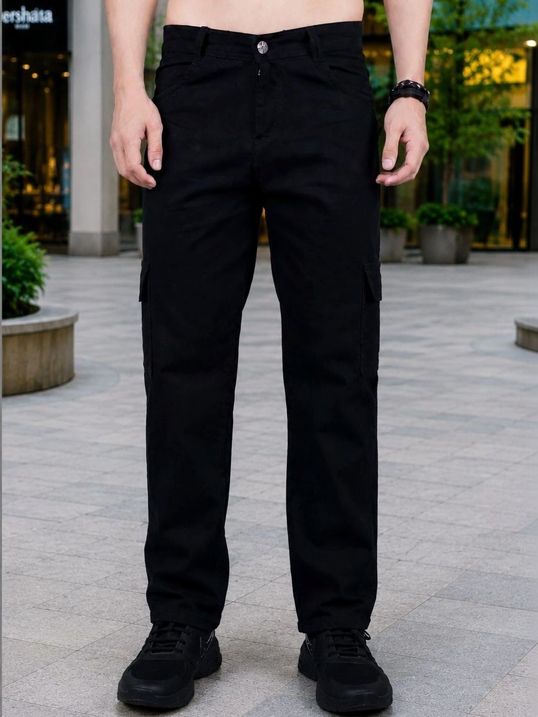 Metronaut Men Classic Cargos Trousers-picture-16