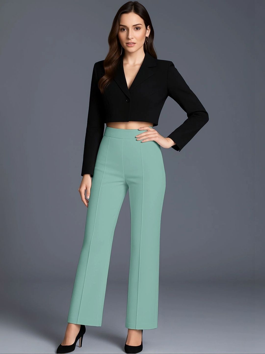 SZN Women Relaxed Easy Wash Trousers-picture-35
