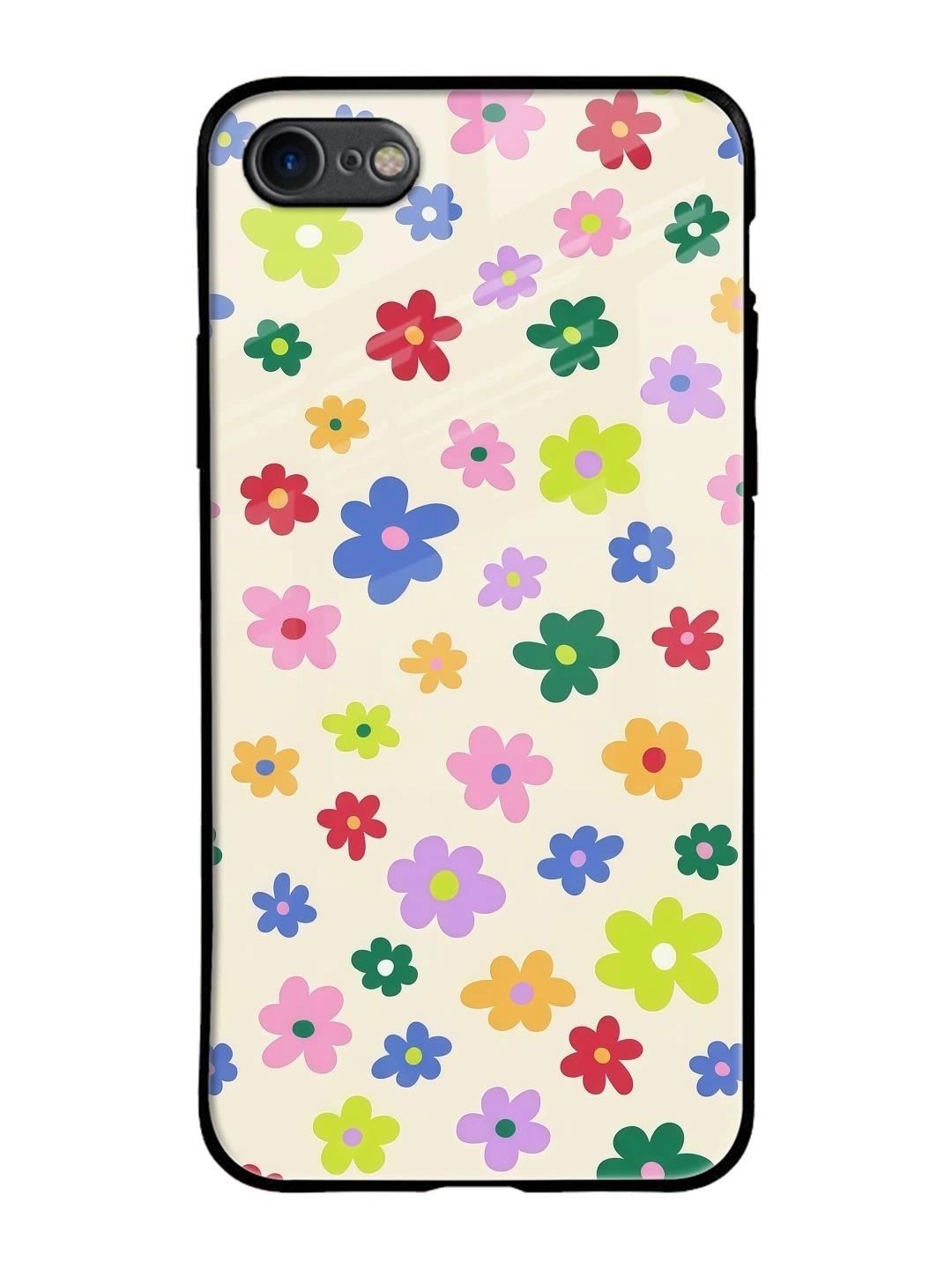 QRIOH Floral Printed iPhone 8 Back Case Mobile Accessories-picture-39