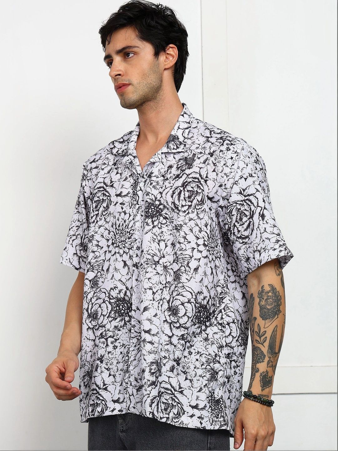 Mast & Harbour Men Classic Floral Printed Casual Shirt-picture-17