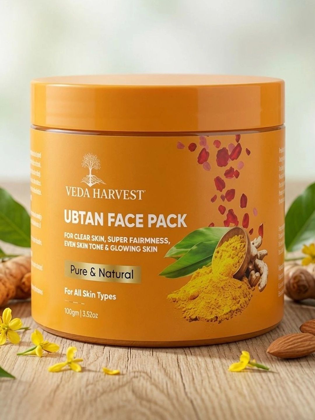Veda Harvest Ubtan Glow Face Pack For Glowing Skin- 100 g-picture-41