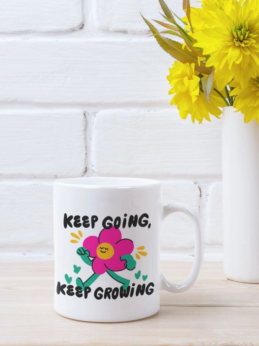 TAJNAN White Text or Slogans Printed Ceramic Glossy Mugs Set of Cups and Mugs-picture-18