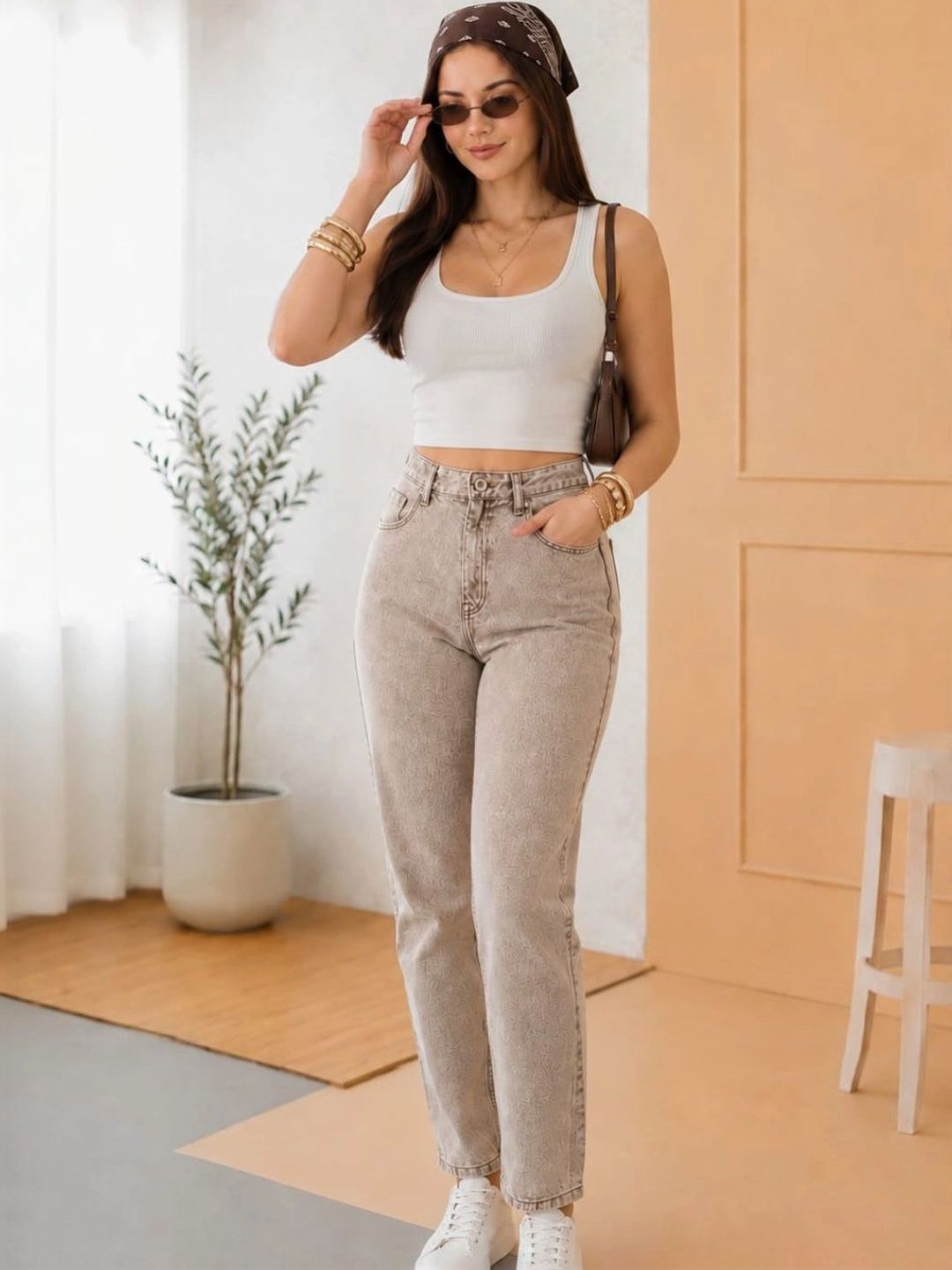 STREET 9 Women Comfort Straight Fit Mid-Rise Jeans-picture-34