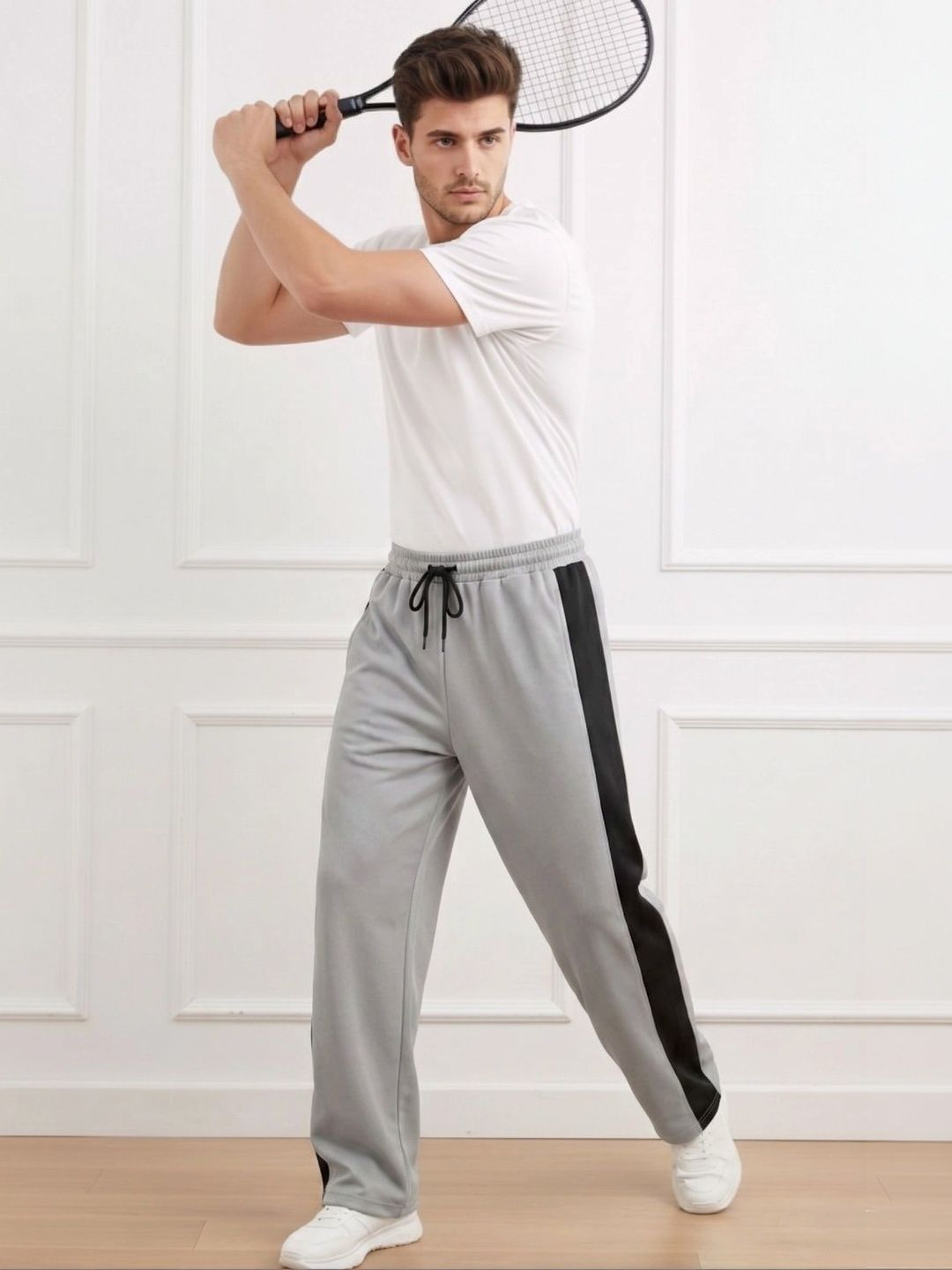 SZN Men Regular Fit Colourblocked Training Track Pants-picture-22